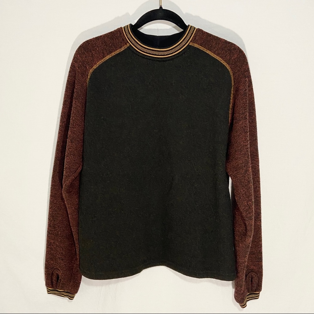 Men's Kuhl Two-Tone Sweater - Black and Brown